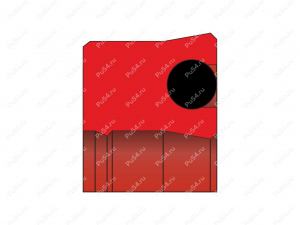 Уплотнение штока 25x33x6.3 аналог UR 025-033-6.3, Código de product 70-08-902002, Poliuretano, PU92M+PU87M, Imagen №1